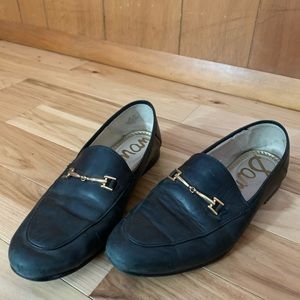 sam edelman black leather loraine loafer 8.5W